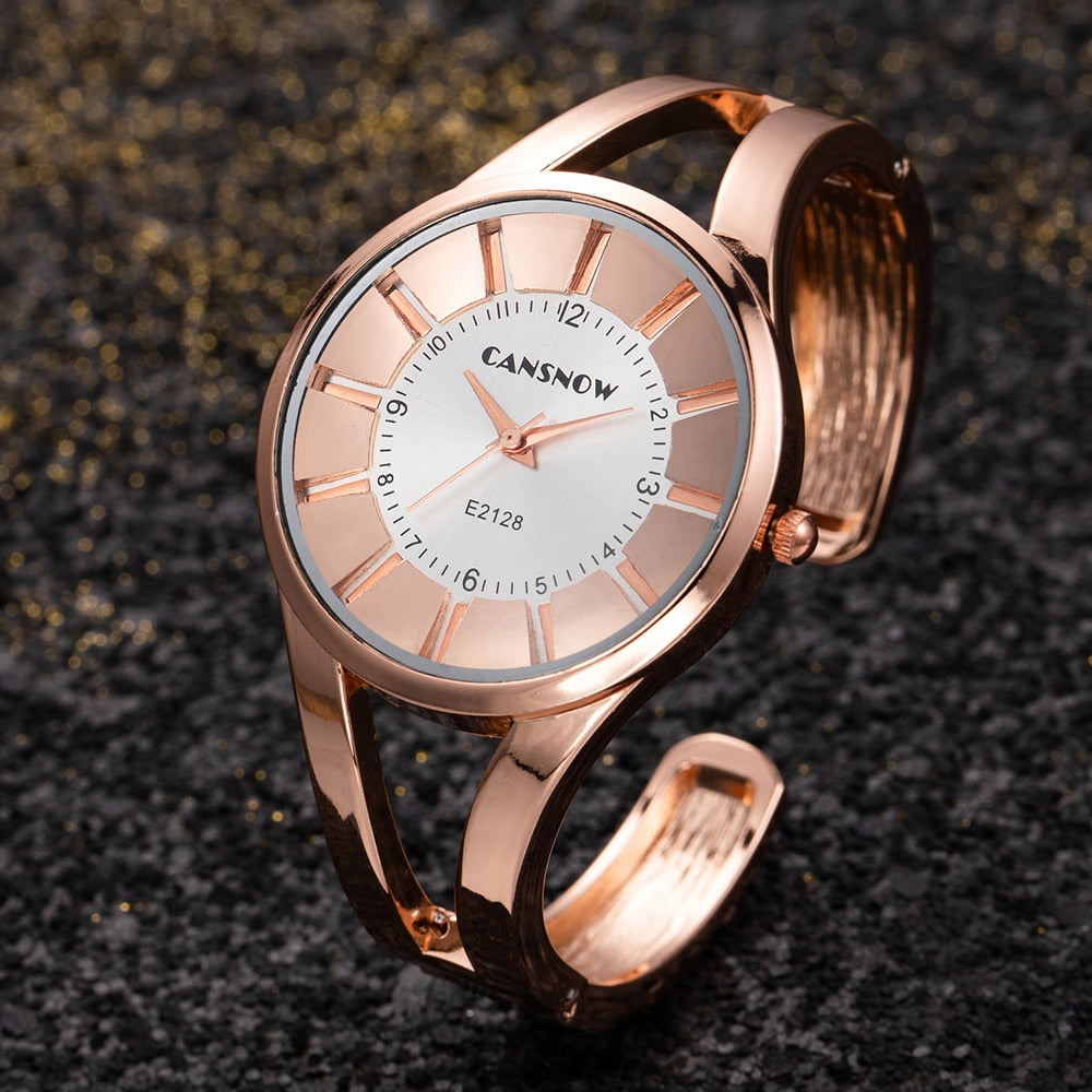 Women Watches Luxury Gold Bangle Watch Silver Dial Creative Top Brand Dress Quartz Watch Casual Female Clock Hot Zegarek Damski