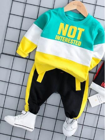 Baby Boys And Girls Clothing Set Tricken Fleece Children Hooded Outerwear Tops Pants 3PCS Outfits