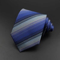 New Men&#39;s Tie Classic Solid Color Stripe Flower Floral 8cm Jacquard Necktie Accessories Daily Wear Cravat Wedding Party Gift