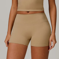 Tight Yoga Shorts For Women, High Waisted And Waist Cinching Fitness Pants, Hip Lifting And Running Sports Shorts