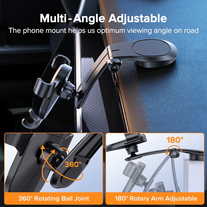 QOOVI Car Phone Holder Cell Phone Stand Smartphone Mount Gravity No Magnetic Support For iPhone 14 13 12 X Xiaomi Samsung Huawei