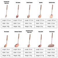 1Pcs Gold Stainless Steel Cooking Tools Spoon Shovel Cookware Kitchen Tools Spoon Shovel Cookware Spatula Ladle Kitchenware