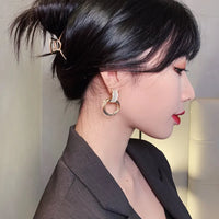 2020 New High Sense Opal Circle Pendant Dangle Earrings Fashion Party Luxury Accessories Sexy Korean Girl‘s Jewelry For Woman