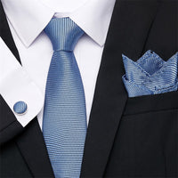 Fashion Business Silver Plaid Silk Men's Tie NeckTie 7.5cm Ties for Men Formal Luxury Wedding Quality Gravata group tie