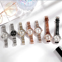 Ladies Business Watches Rose Gold Calander Women's Luxury Dress Elegant Bracelet