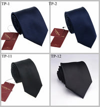 Banquet England Style Necktie Journalist Stripe Shape Waterproof Tie Men Formal Business Navy Solid Suit Evening Dress Neck Tie