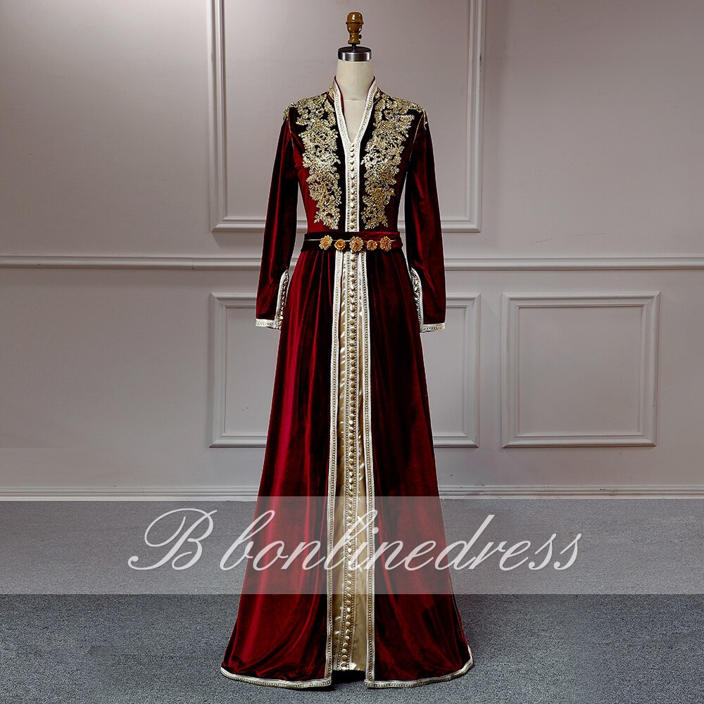 Bbonlinedress Dubai Evening Dresses Appliques Beaded Muslim Prom Dress Two pieces Arabic Caftan Formal Gowns vestido de festa