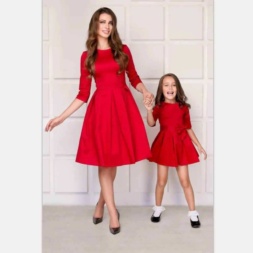 Kids Child Outfits  Mother Daughter Dresses Clothes  Mom Dress  Mum Sister Baby Girl Dresses Mommy And Daughter Family Matching