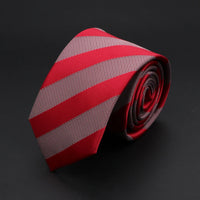 30 Styles Men's Jacquard Striped Solid Color Necktie 6cm Slim Narrow Suit Shirt Accessory Daily Wear Cravat Wedding Party Gift