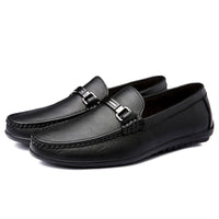 Loafers Men Casual Leather Shoes Slip On Spring Summer Black Brown Fashion Italian Trendy Luxury Designer Brand Loafer