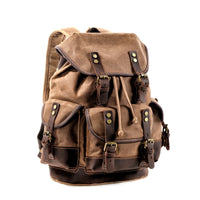 Waterproof Waxed Canvas Backpack Men Backpacks Leisure Rucksack Travel School Bag Laptop Bagpack men vintage shoulder bookbags