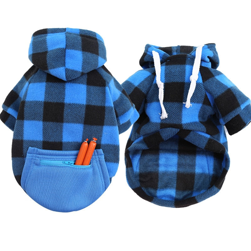 Winter Warm Pet Dog Clothes Soft Wool Dog Hoodies Outfit For Small Dogs Chihuahua Pug Sweater Clothing Puppy Cat Coat Jacket