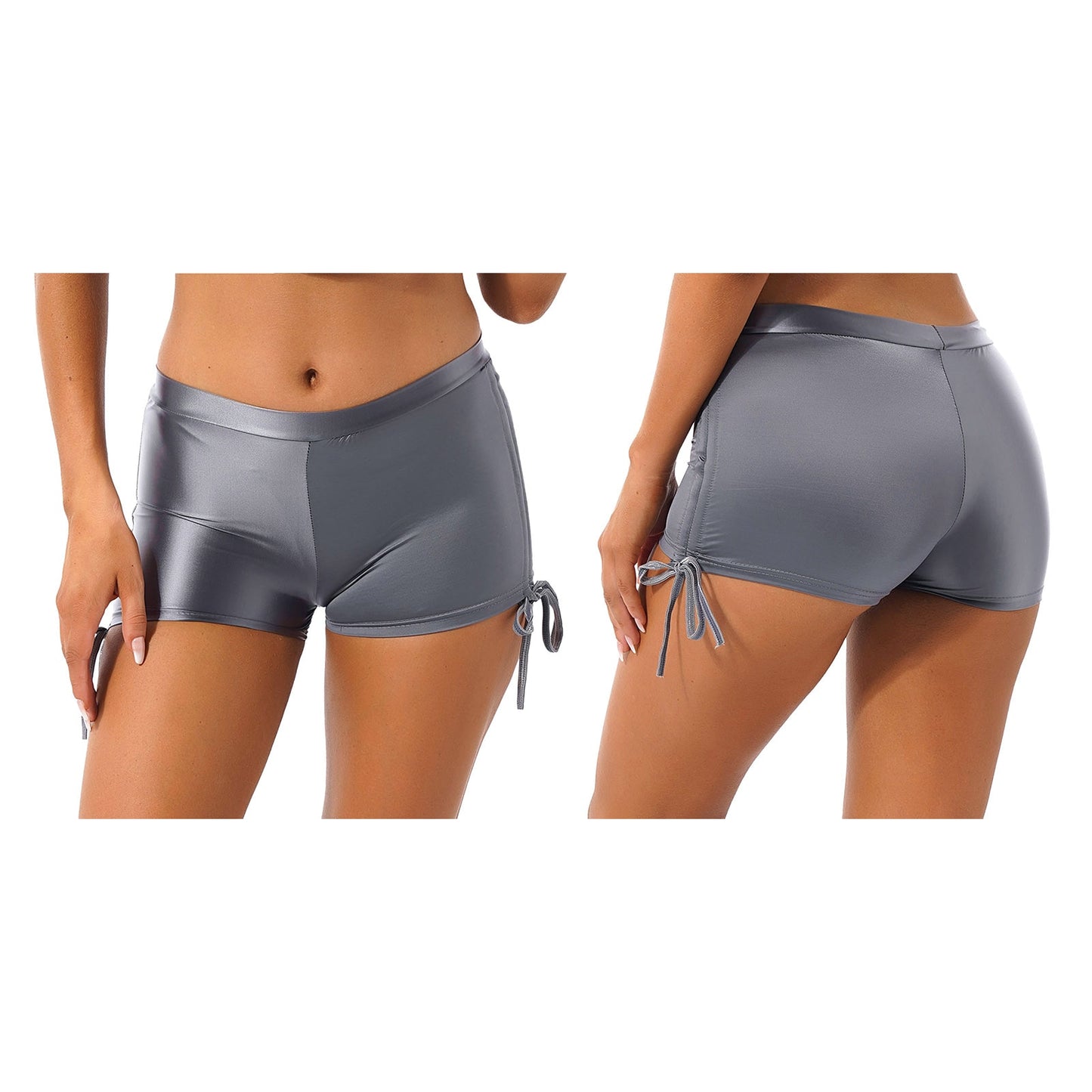 Sexy Womens Summer Glossy Booty Shorts Fashion Metallic Hot Pants Short Leggings for Lady