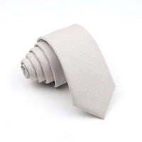 New Men's Solid Color Tie Skinny Casual Anti-wrinkle Necktie For Wedding Suit Neckties Pink Blue Grey Ties Cravat Gift Accessory