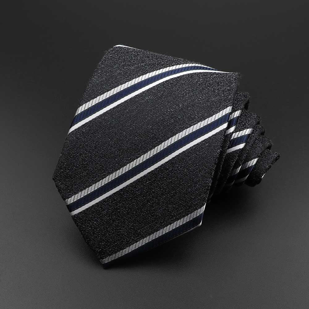 New Men&#39;s Tie Classic Solid Color Stripe Flower Floral 8cm Jacquard Necktie Accessories Daily Wear Cravat Wedding Party Gift