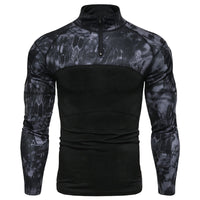 New mens Camouflage Tactical Military Clothing Combat Shirt Assault long sleeve Tight T shirt Army Costume