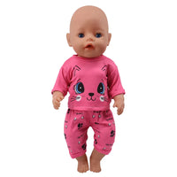 Doll Baby Clothes Kittys Kitten Cat Cartoon Dress Shoes Fit 18 Inch American&43cm Reborn New Born Baby Doll OG Girl`s Toy Doll