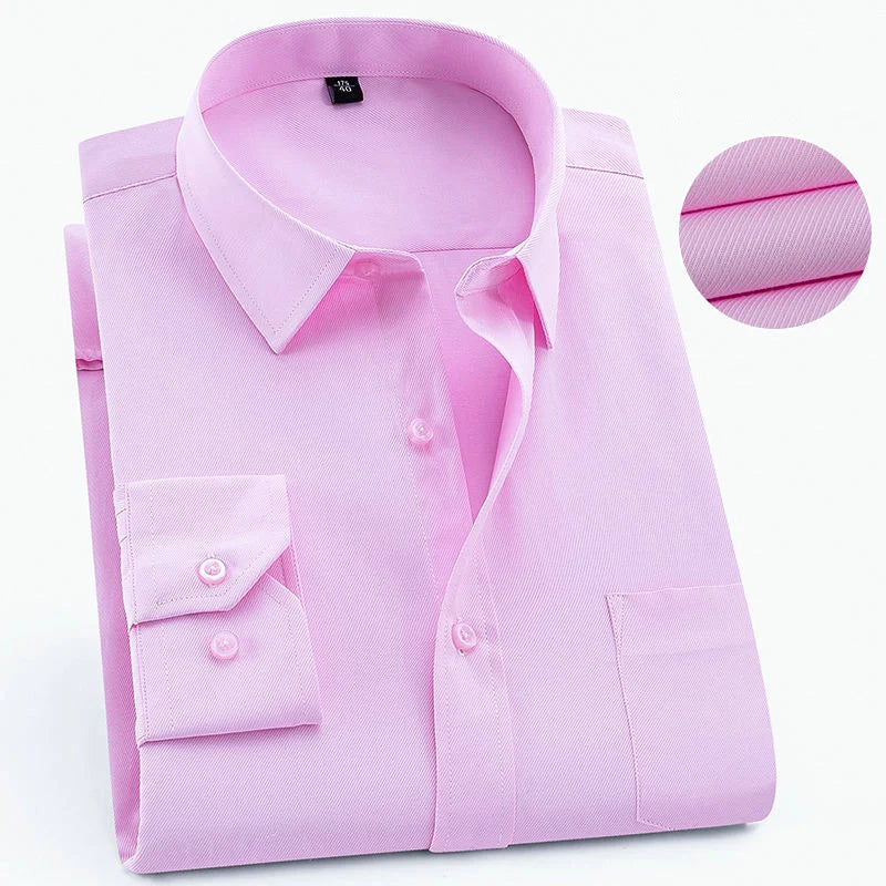 Plus Large Size 8XL 7XL Men's Fashion Casual Long Sleeved Shirt Slim Fit Male Social Business Dress Shirt Brand Men Clothing