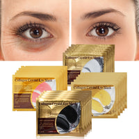 10pcs=5pair Black Collagen Eye Mask Crystal Eyelid Patch Anti Wrinkle Moisture