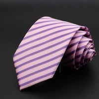 New Men&#39;s Tie Classic Solid Color Stripe Flower Floral 8cm Jacquard Necktie Accessories Daily Wear Cravat Wedding Party Gift