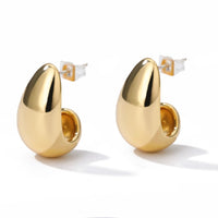 Stainless Steel Hook Earrings For Women Pin Minimalist Chic Baroque Style Elegant Female Jewelry Delicate Earring Gift 2023