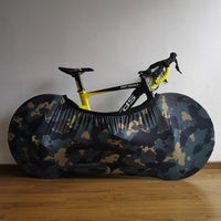 HSSEE 2020 Camouflage Stretch Bicycle Indoor Dust Cover 26&quot; to 28&quot; MTB Road Bike Tire Protective Cover Bicycle Accessories CT047