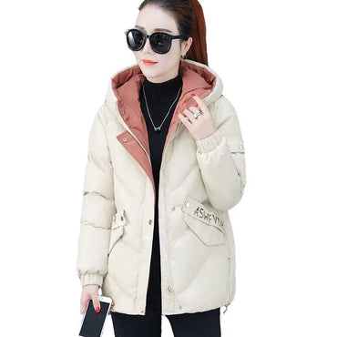 2022 New Winter Women Parkas Hooded Warm Thicken Coat Wadded Jacket Female Down Cotton-Padded Short Parka Gilrs jaqueta feminina