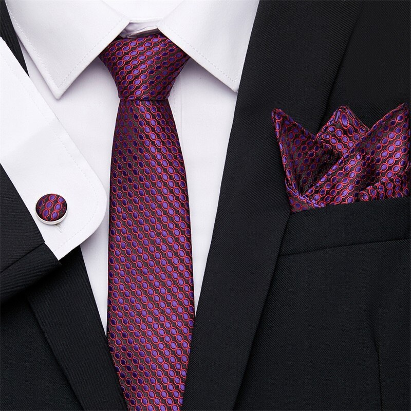 Fashion Business Silver Plaid Silk Men's Tie NeckTie 7.5cm Ties for Men Formal Luxury Wedding Quality Gravata group tie