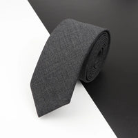High Quality Classical Color Black Grey Skinny 100% Wool Tie Men Necktie For Business Meeting Fashion Shirt Dress Accessories