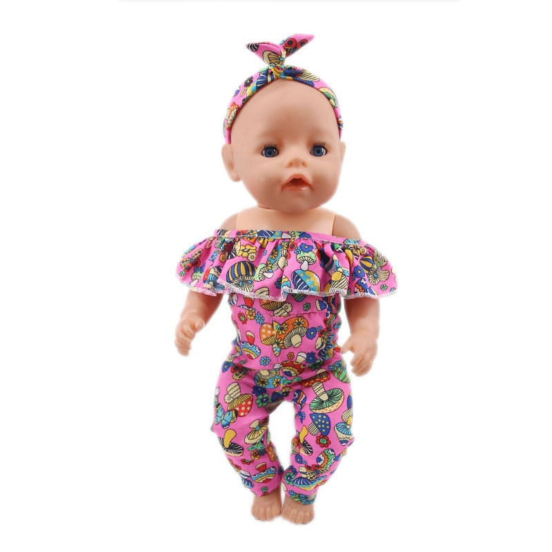 Doll Clothes Unicorn Suits Fit 18 Inch American Of Girl`s &Baby Born Doll 43cm Born Babies Doll Clothes，Toys For Girls