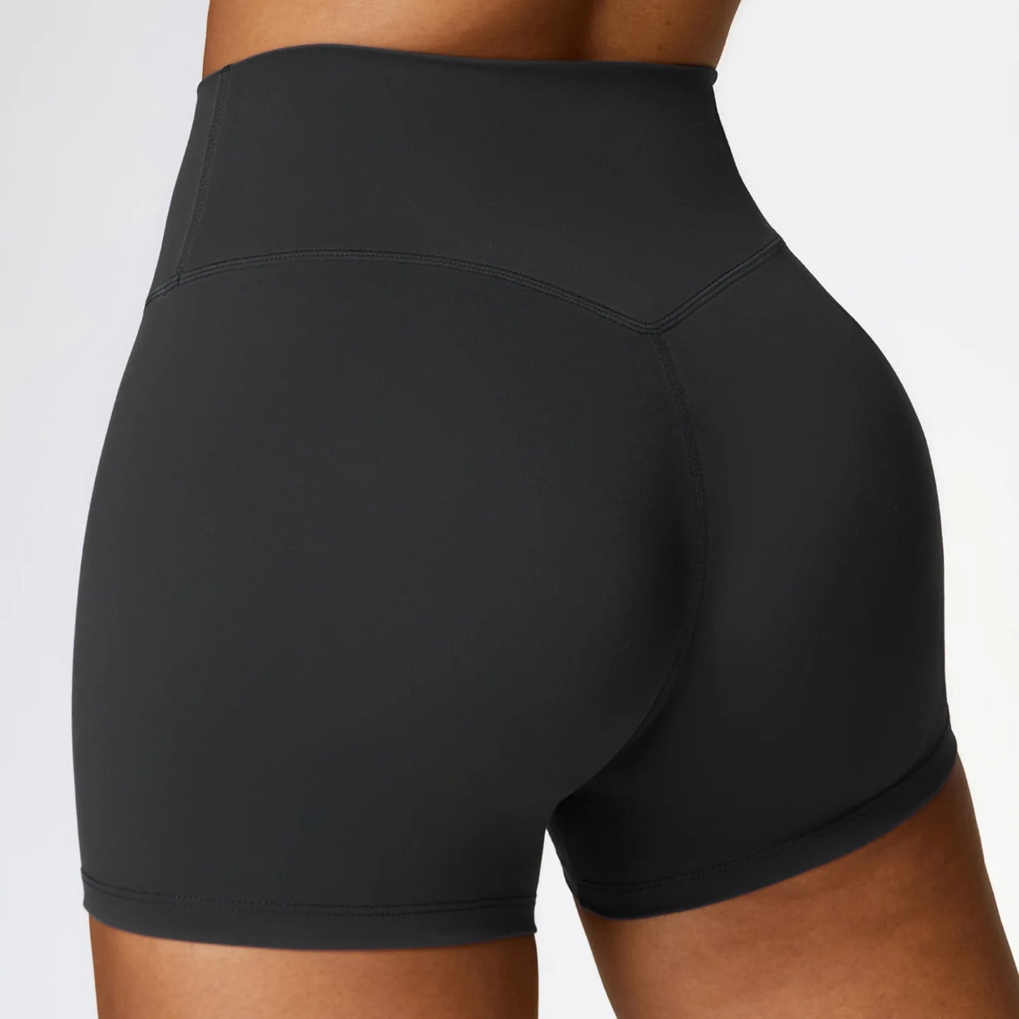 Tight Yoga Shorts For Women, High Waisted And Waist Cinching Fitness Pants, Hip Lifting And Running Sports Shorts