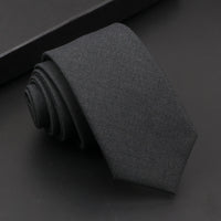 Mens Classic Cotton Ties High Quality Handmade Skinny 6CM Neck Tie Plaid Solid Color Striped Narrow Business Shirt Accessories