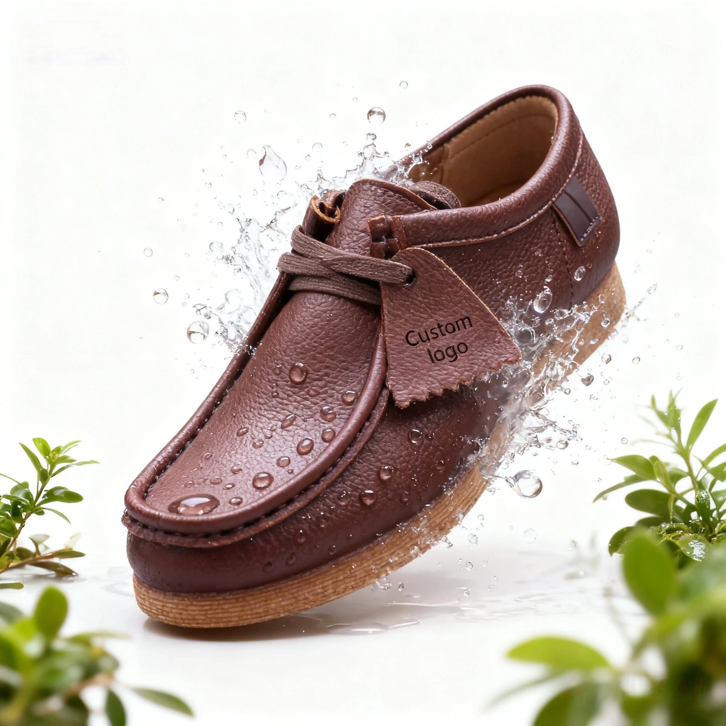 l Shoes High End Formal Lace-up Fashion Trend Soft Bottom Business Office Waterproof Lightweight Genuine