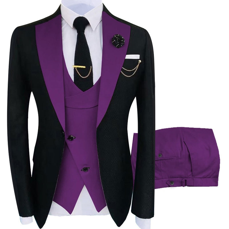 2022 New Arrival Terno Masculino Slim Fit Blazers Ball And Groom Suits For Men