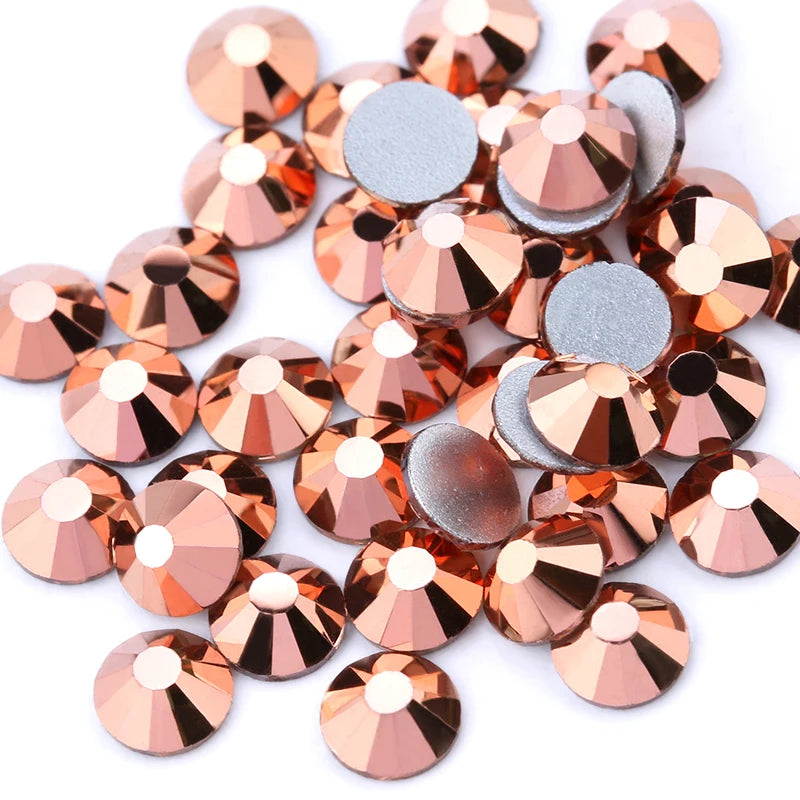 SS16 SS20 SS30 Glitter Rhinestone Crystal AB Non Hot Fix Flat back Rhinestone Apparel for Nail Art Fabric Garment