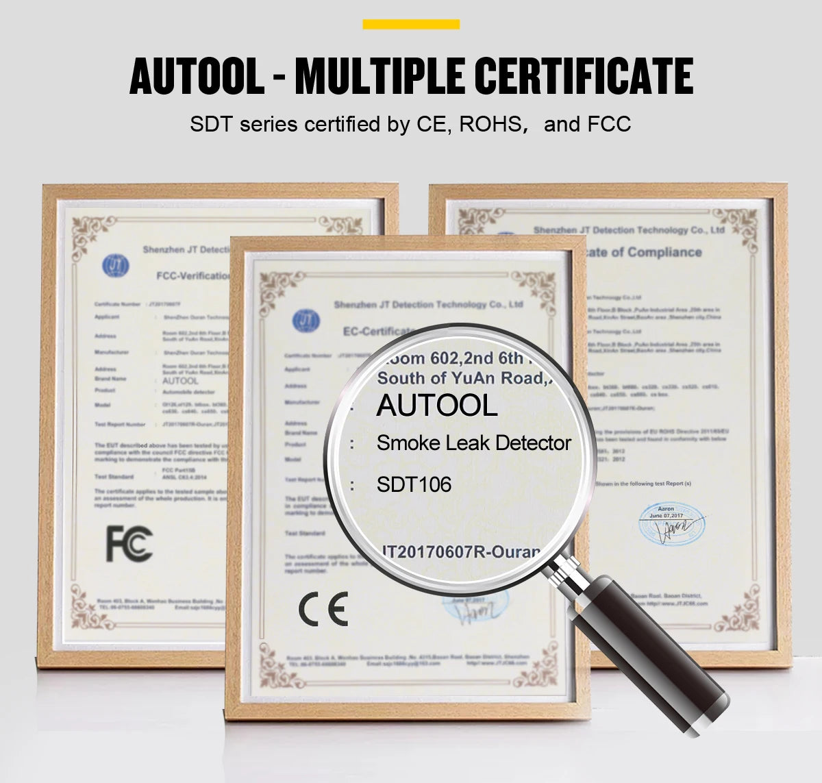 AUTOOL Car Smoke Leak Detector Smoking Generator Automotive Pipe Leakage Analyzer Vacuum Leakage Diagnostic Tool SDT103 *