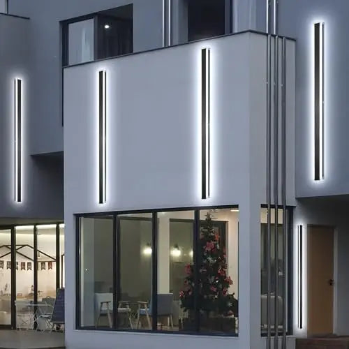 Modern Minimalist Dimmable  Outdoor Wall Lamp Waterproof Long Wall Lamp for Courtyard Garage Villa Indoor LED Lighting Fixtures