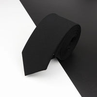 High Quality Classical Color Black Grey Skinny 100% Wool Tie Men Necktie For Business Meeting Fashion Shirt Dress Accessories
