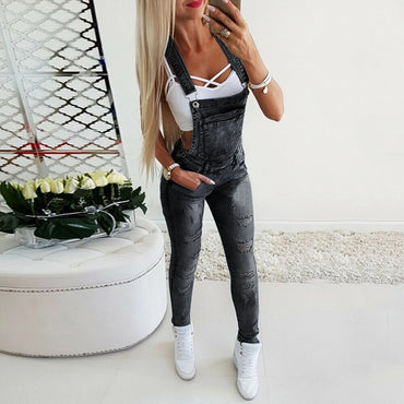 Women Pants Fashion Jeans Female Street Overalls Loose Casual Hole Pants Lady Full Length Trousers Hot 2020