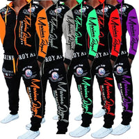 ZOGAA men's jacket and pants alphabet print sportswear suit