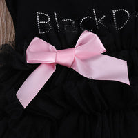 NEW 2020 Newborn Baby Girls Bodysuits Fashion Embroidered Lace My Little Black Dress Letter infant Baby Bodysuit Baby Clothes