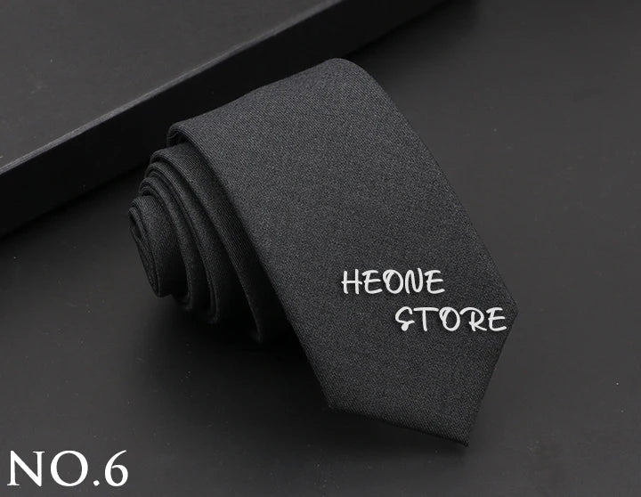 Mens Classic Cotton Ties High Quality Handmade Skinny 6CM Neck Tie Plaid Solid Color Striped Narrow Business Shirt Accessories