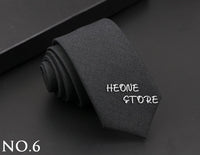 Mens Classic Cotton Ties High Quality Handmade Skinny 6CM Neck Tie Plaid Solid Color Striped Narrow Business Shirt Accessories