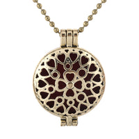 New Aroma Kaleidoscope Retro Necklace Antique Locket Pendant Magnetic Perfume Essential Oil Diffuser Locket Aromatherapy Jewelry