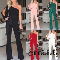 Hot Fashionable Women's Jumpsuit Romper Bodysuit Office Lady Party Ladies Long Regular Trousers Pants hot