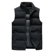 Men Jacket Winter Men Vest For Down Cotton Sleeveless Jacket Waistcoat Man Warm Mens Coat Sleeveless Warm Liner Male Slim Gilet