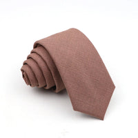 New Men's Solid Color Tie Skinny Casual Anti-wrinkle Necktie For Wedding Suit Neckties Pink Blue Grey Ties Cravat Gift Accessory