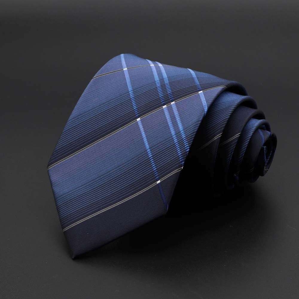 New Men&#39;s Tie Classic Solid Color Stripe Flower Floral 8cm Jacquard Necktie Accessories Daily Wear Cravat Wedding Party Gift