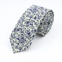 New Floral Elegant Tie For Men Women 100% Cotton Beautiful Flower Paisley Necktie Narrow Skinny Cravat Wedding Casual Corbatas