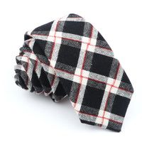 Fashion Plaid Tie For Men Women Colorful Skinny Cotton Necktie For Wedding Bussiness Casual Man's Neckties Suits Flower Cravat